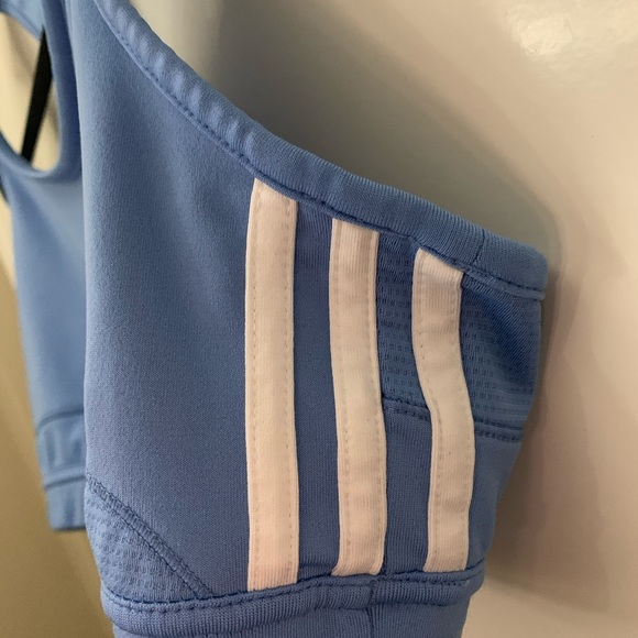 Adidas blue sports bra size large - Picture 2 of 4